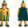 Gold Roman Soldier Mascot Costume for Sports Events