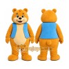 Orange Bear Mascot Costume for Children's Events Orange Bear Mascot Costume for Children's Events