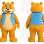 Orange Bear Mascot Costume for Children's Events