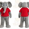 Gray Elephant Mascot Costume for Children's Events