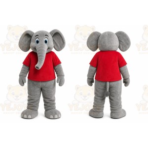 Gray Elephant Mascot Costume for Children's Events