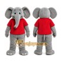 Gray Elephant Mascot Costume for Children's Events