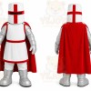 White Medieval Knight Mascot Costume for Events and Promotions