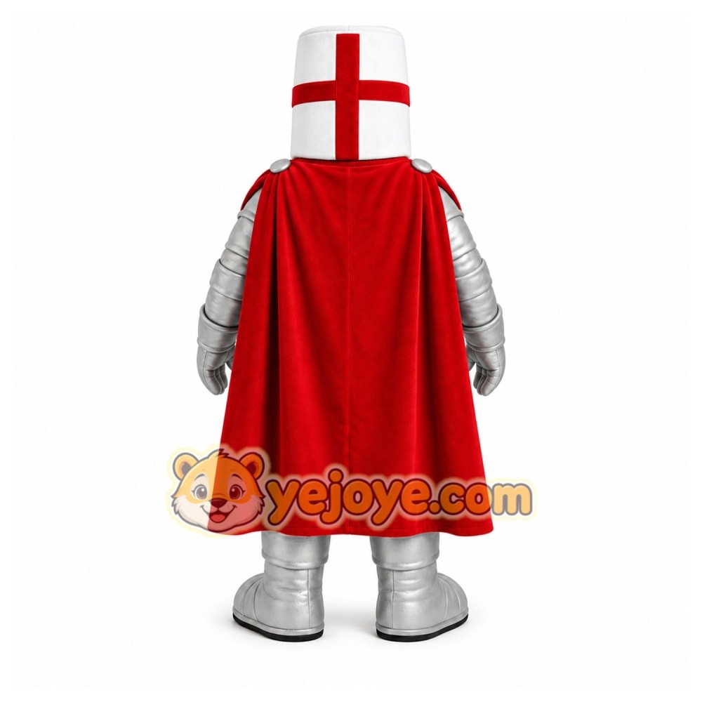 White Medieval Knight Mascot Costume for Events and Promotions White Medieval Knight Mascot Costume for Events and Promotions