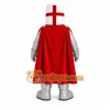 White Medieval Knight Mascot Costume for Events and Promotions White Medieval Knight Mascot Costume for Events and Promotions