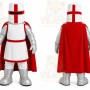 White Medieval Knight Mascot Costume for Events and Promotions