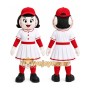 White Baseball Girl Mascot Costume for Sports Events