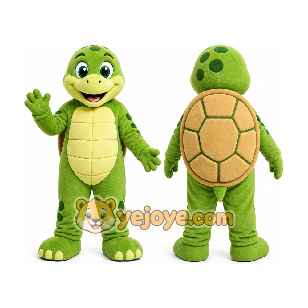 Green Turtle Mascot Costume for Children's Events Green Turtle Mascot Costume for Children's Events