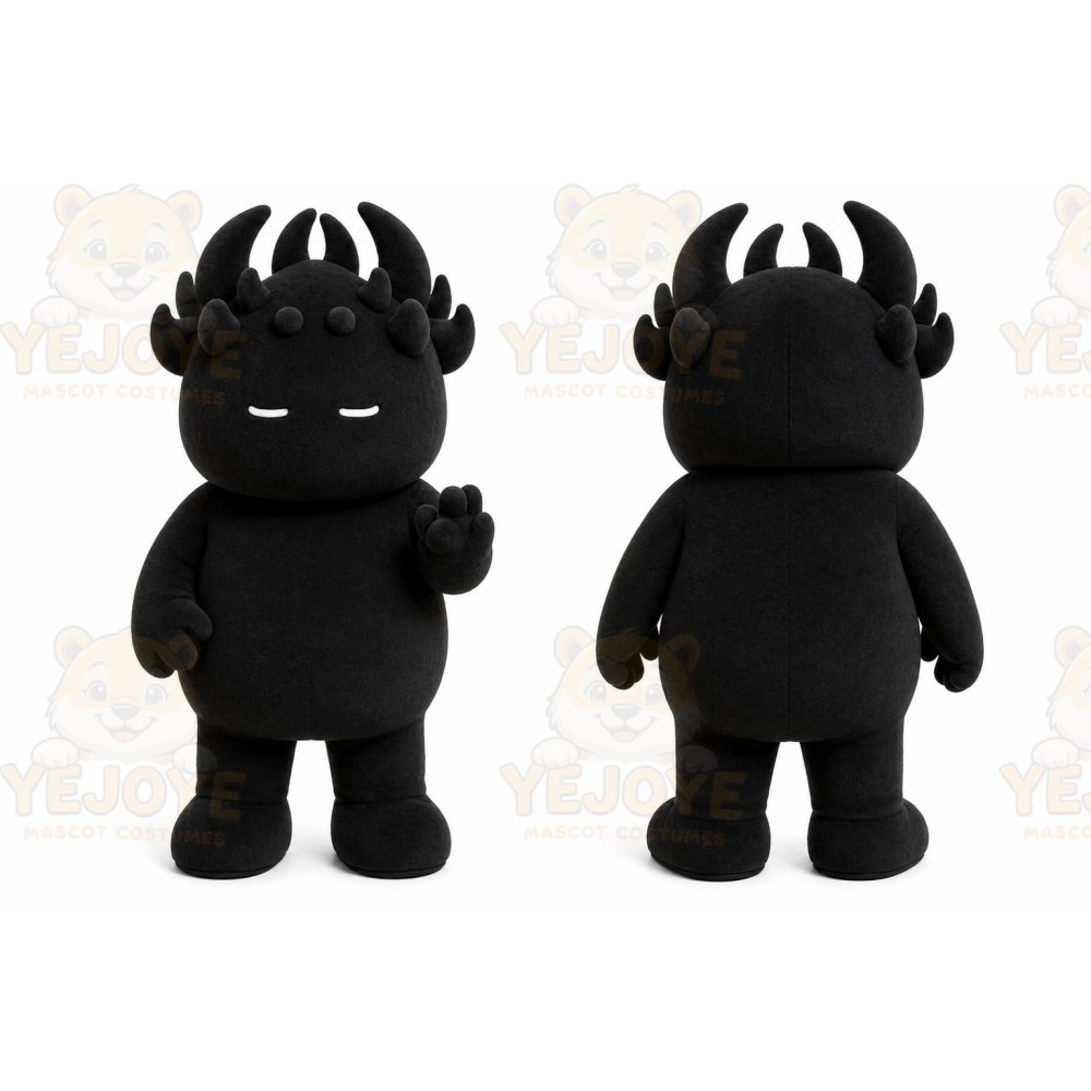 Black Monster Mascot Costume for Events and Promotions