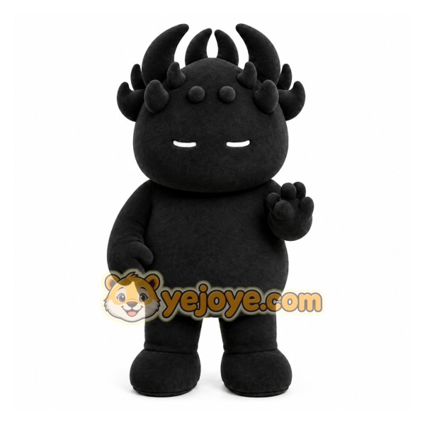 Black Monster Mascot Costume for Events and Promotions Black Monster Mascot Costume for Events and Promotions