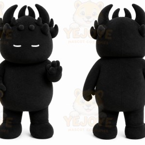 Black Monster Mascot Costume for Events and Promotions