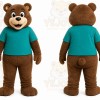 Brown Bear Mascot Costume for Children's Events