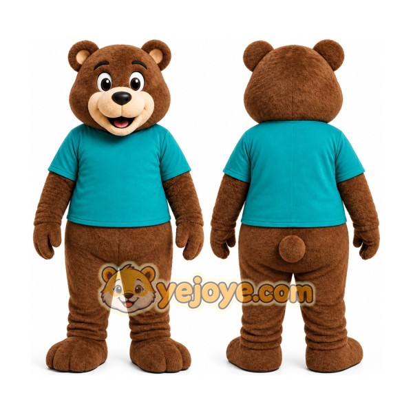 Brown Bear Mascot Costume for Children's Events