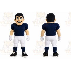 Blue Human Athlete Mascot Costume for Sports Events