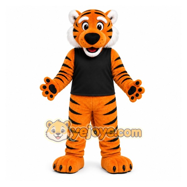 Orange Tiger Mascot Costume for School Events Orange Tiger Mascot Costume for School Events