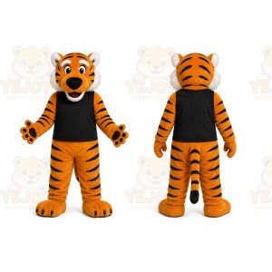 Orange Tiger Mascot Costume for School Events