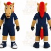 Brown Horse Mascot Costume for Sports Events