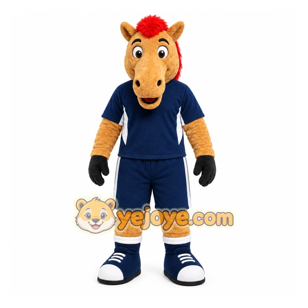 Brown Horse Mascot Costume for Sports Events Brown Horse Mascot Costume for Sports Events