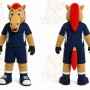Brown Horse Mascot Costume for Sports Events