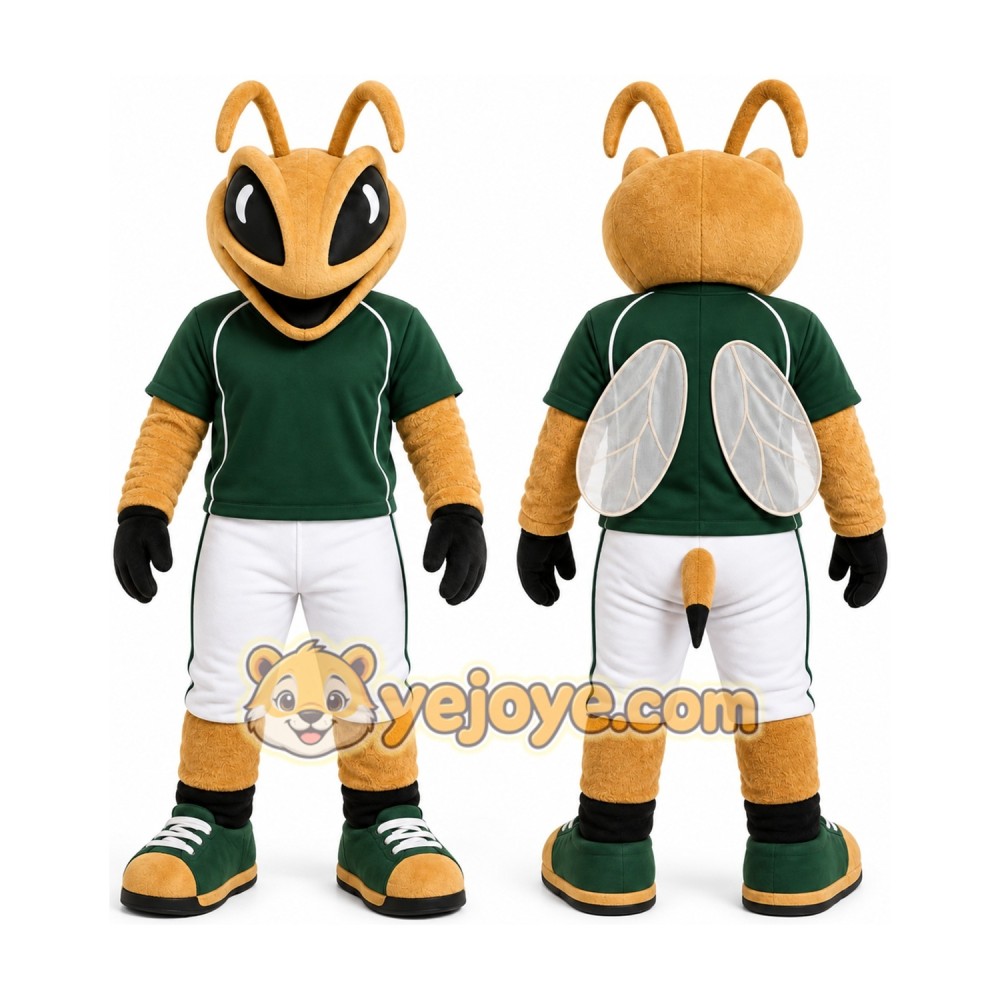 Green Insect Mascot Costume for Events and Promotions