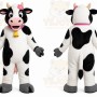 White Cow Mascot Costume for Restaurant Promotions