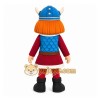 Blue Female Warrior Mascot Costume for Children's Events Blue Female Warrior Mascot Costume for Children's Events