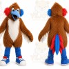 Brown Bird Mascot Costume for Children's Events