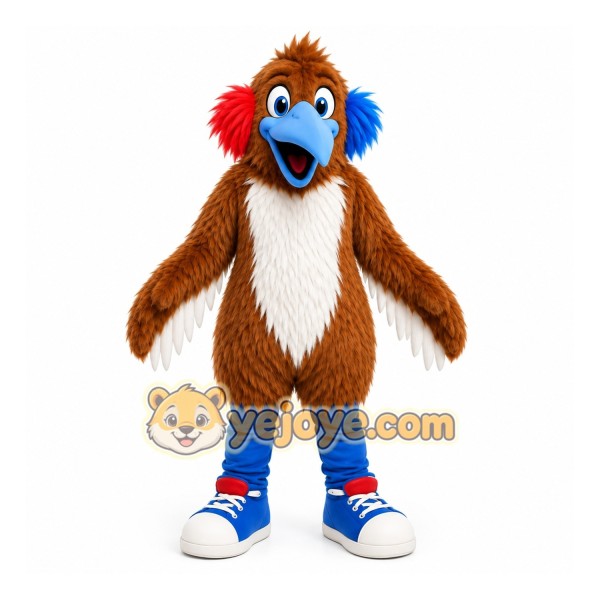Brown Bird Mascot Costume for Children's Events