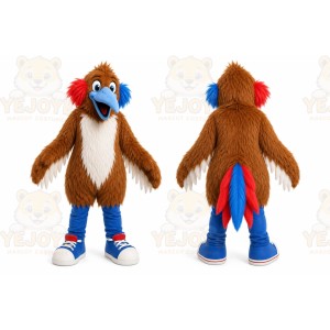 Brown Bird Mascot Costume for Children's Events