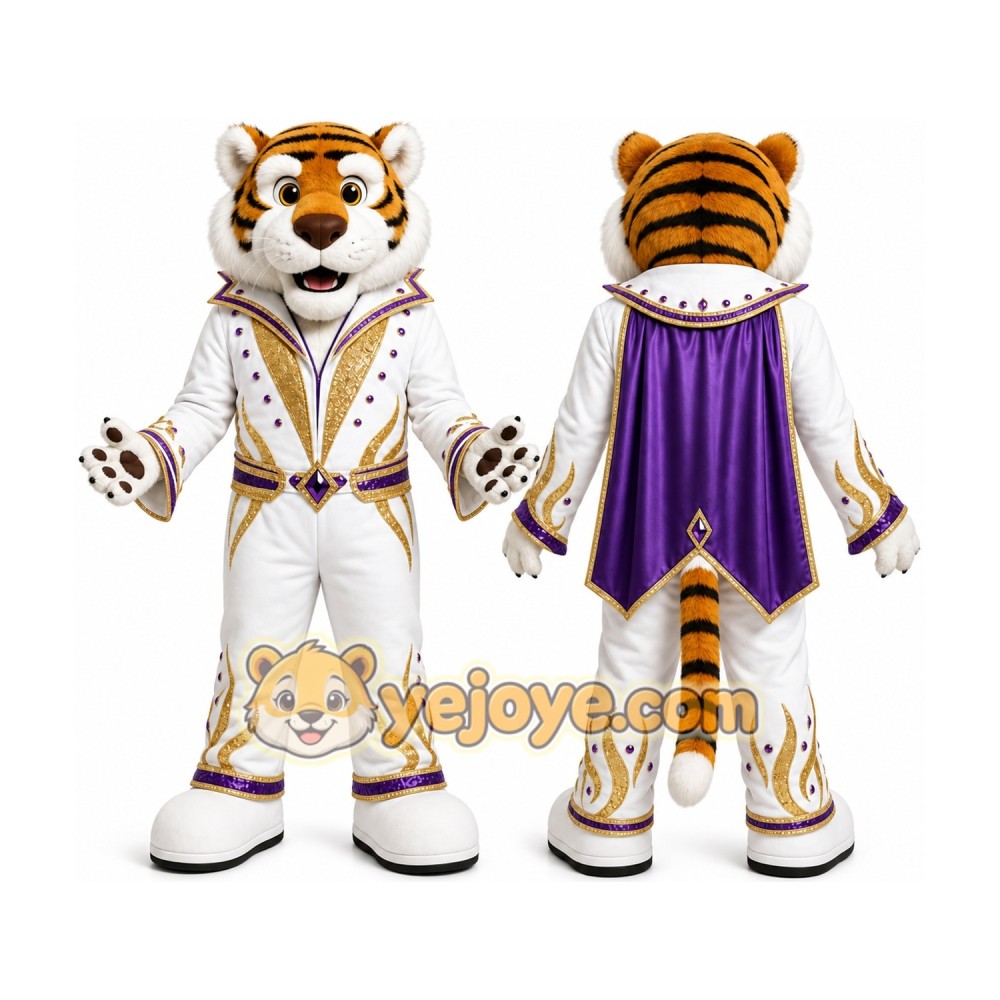 White Tiger Mascot Costume for Events and Promotions White Tiger Mascot Costume for Events and Promotions