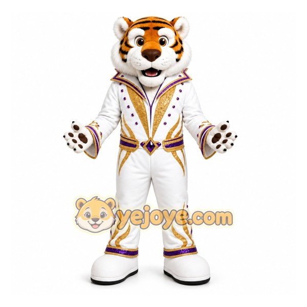 White Tiger Mascot Costume for Events and Promotions White Tiger Mascot Costume for Events and Promotions