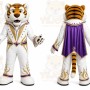 White Tiger Mascot Costume for Events and Promotions
