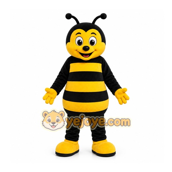 Yellow Bee Mascot Costume for Children's Events Yellow Bee Mascot Costume for Children's Events