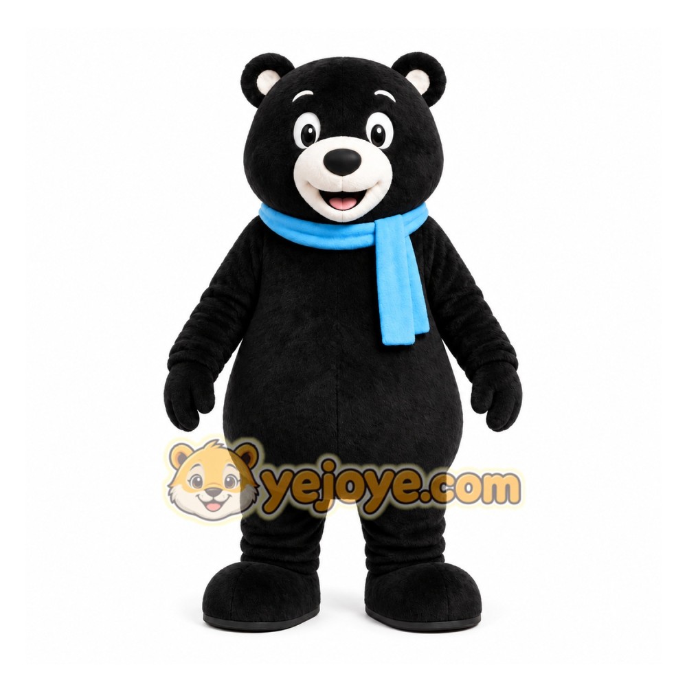 Black Bear Mascot Costume for Children's Events Black Bear Mascot Costume for Children's Events