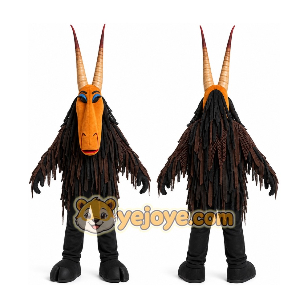 Black Antelope Mascot Costume for Events and Promotions Black Antelope Mascot Costume for Events and Promotions