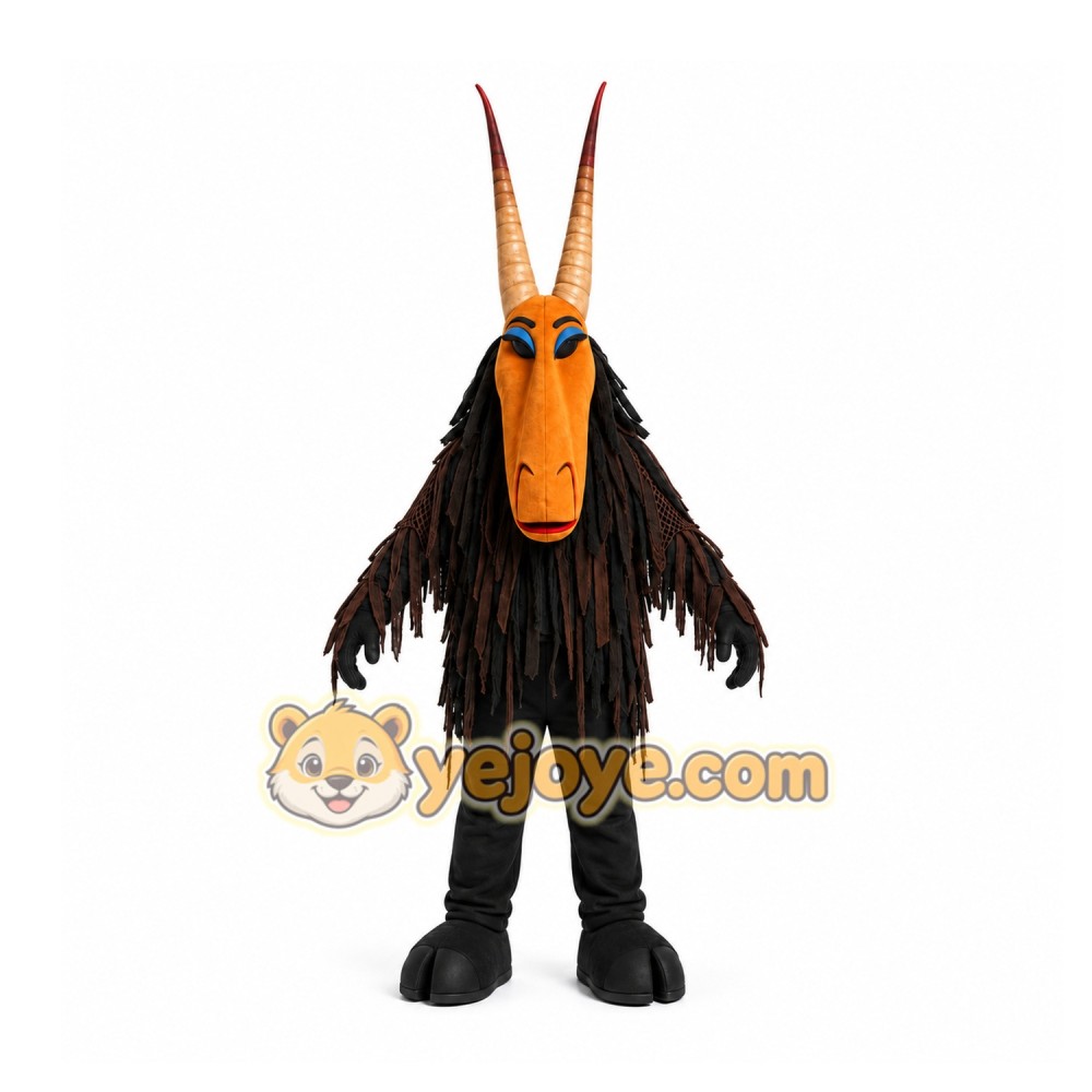 Black Antelope Mascot Costume for Events and Promotions Black Antelope Mascot Costume for Events and Promotions