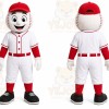 White Baseball Mascot Costume for Sports Events