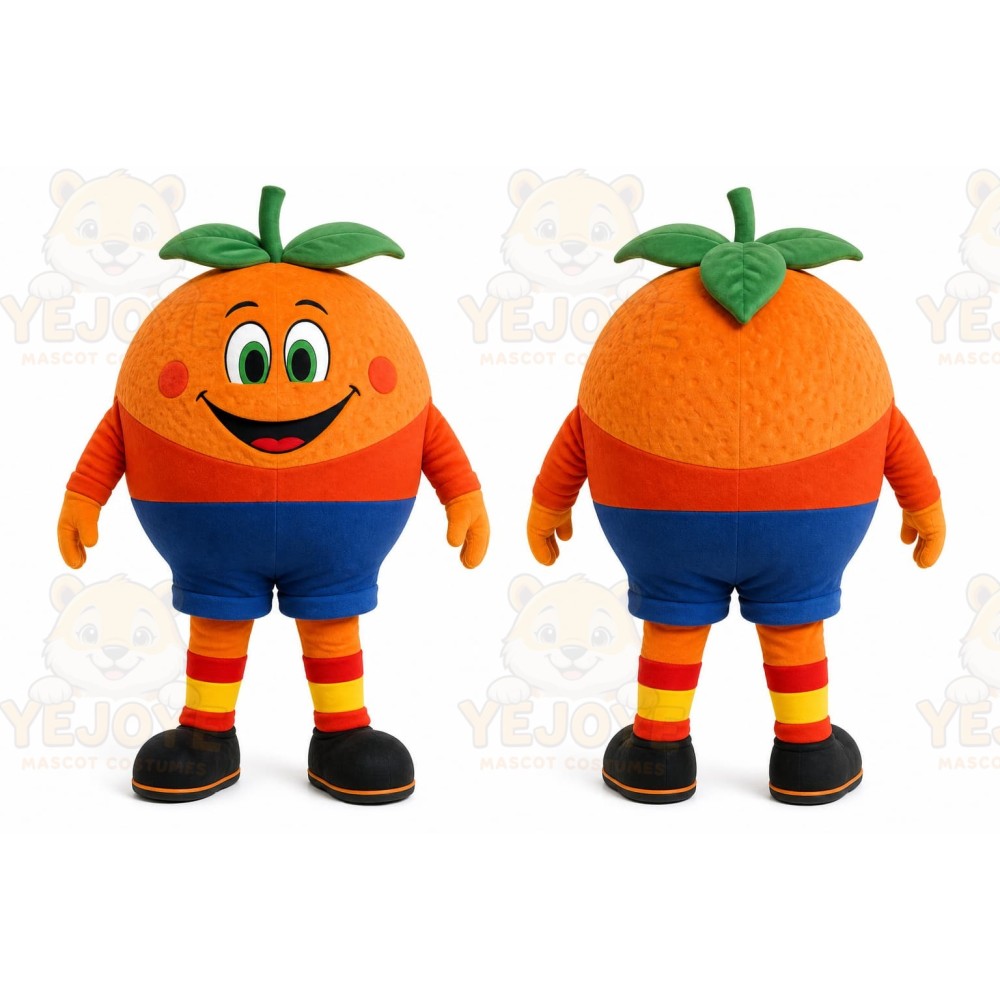 Orange Fruit Mascot Costume for Events and Promotions