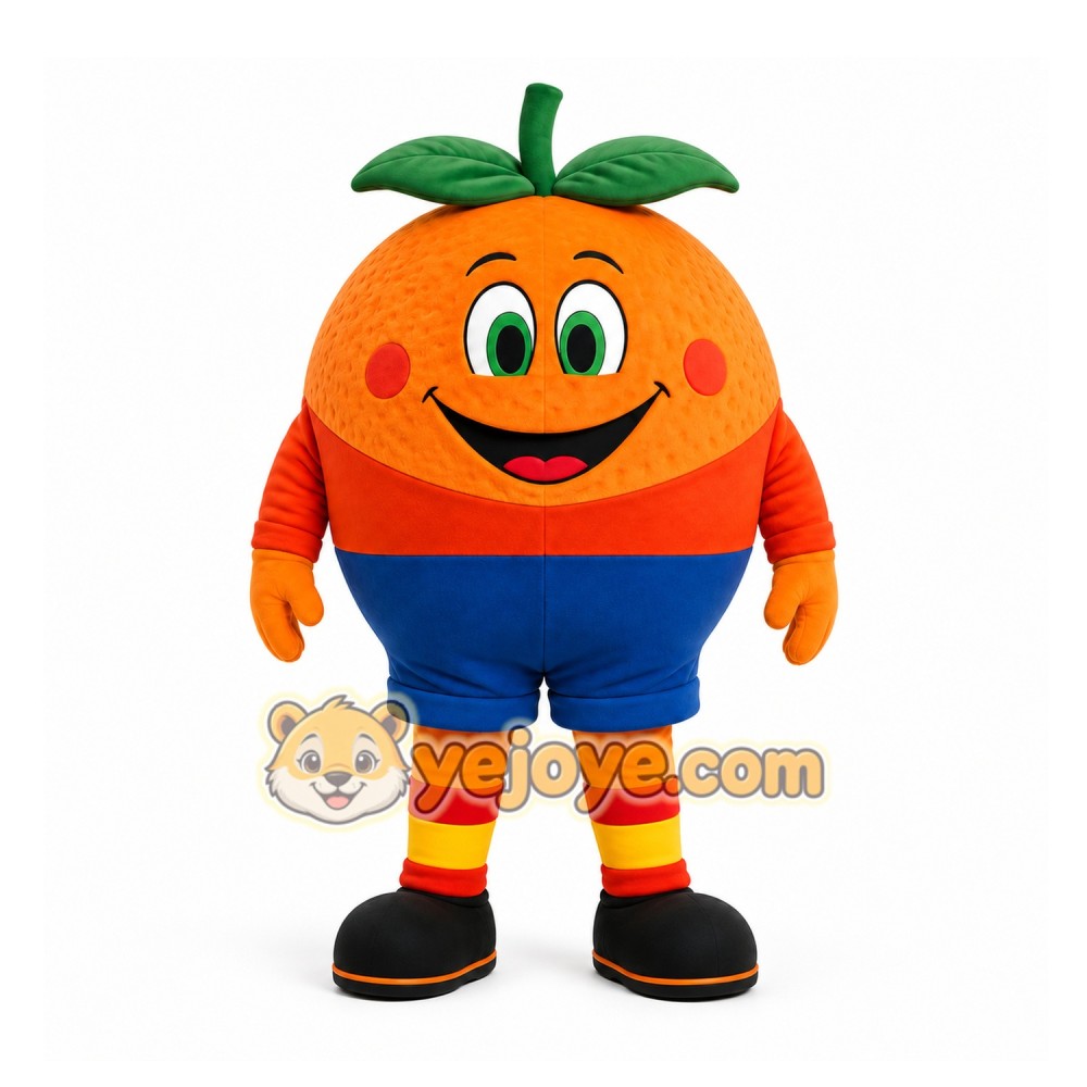 Orange Fruit Mascot Costume for Events and Promotions Orange Fruit Mascot Costume for Events and Promotions