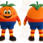 Orange Fruit Mascot Costume for Events and Promotions