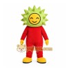 Green Spiky Sun Mascot Costume for Events and Promotions