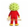 Green Spiky Sun Mascot Costume for Events and Promotions