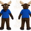 Brown Moose Mascot Costume for School Events