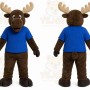 Brown Moose Mascot Costume for School Events
