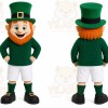 Green Leprechaun Mascot Costume for Holiday Events