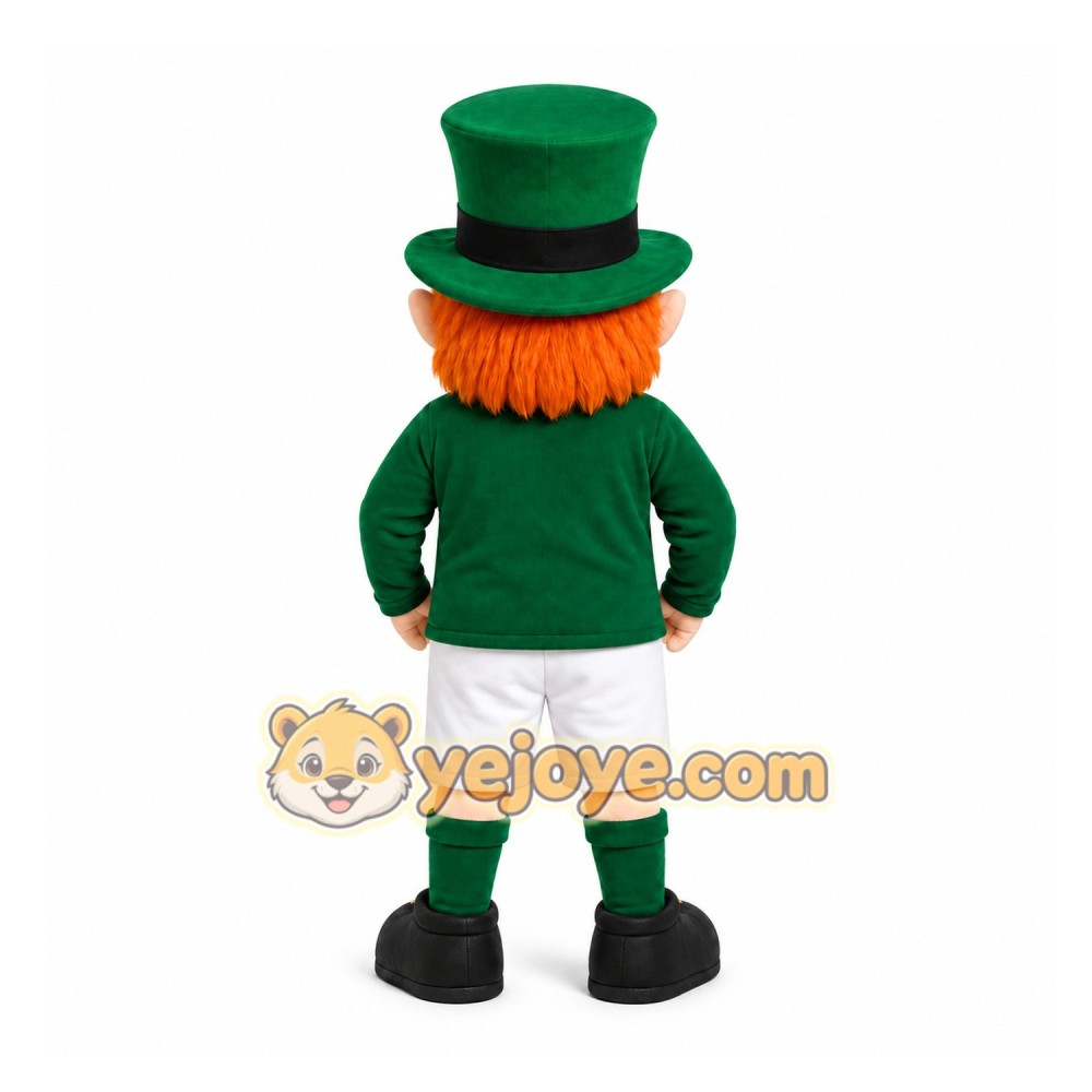 Green Leprechaun Mascot Costume for Holiday Events