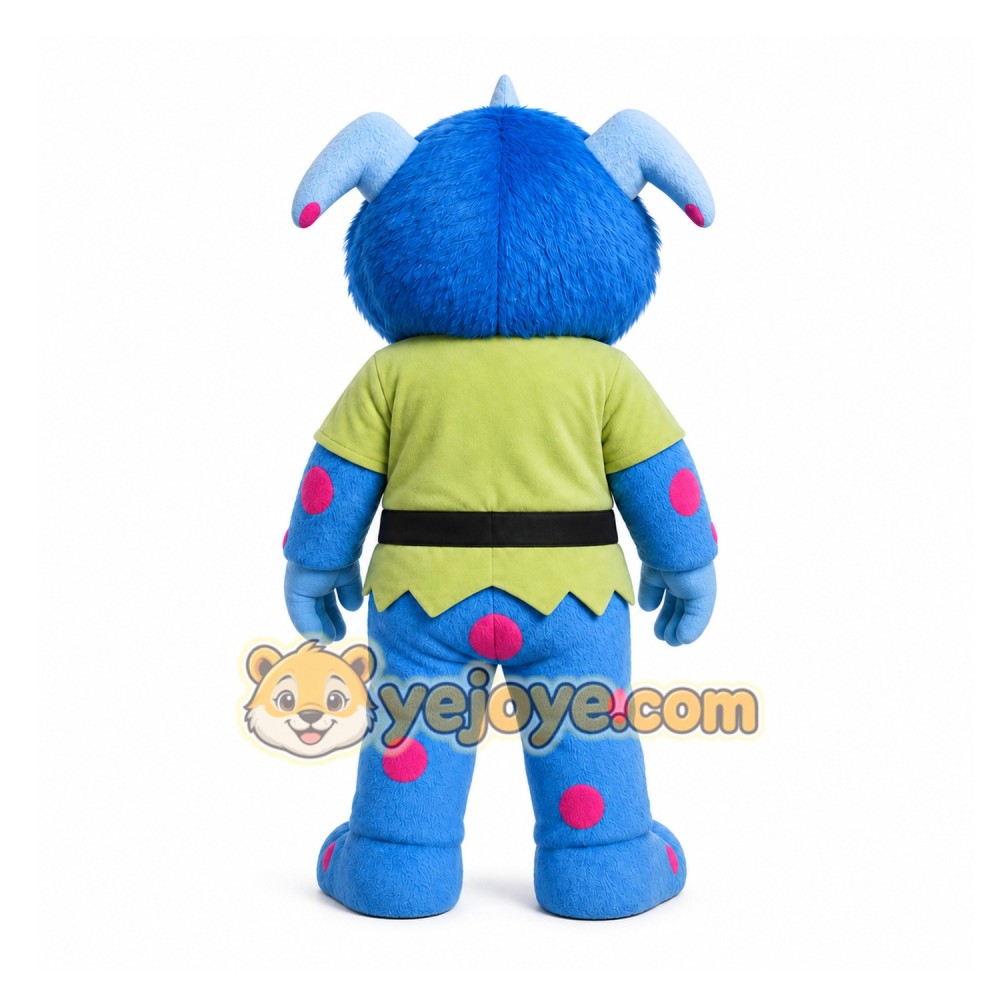Blue Monster Mascot Costume for Children's Events Blue Monster Mascot Costume for Children's Events