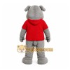 Gray Bulldog Mascot Costume for Sports Events Gray Bulldog Mascot Costume for Sports Events
