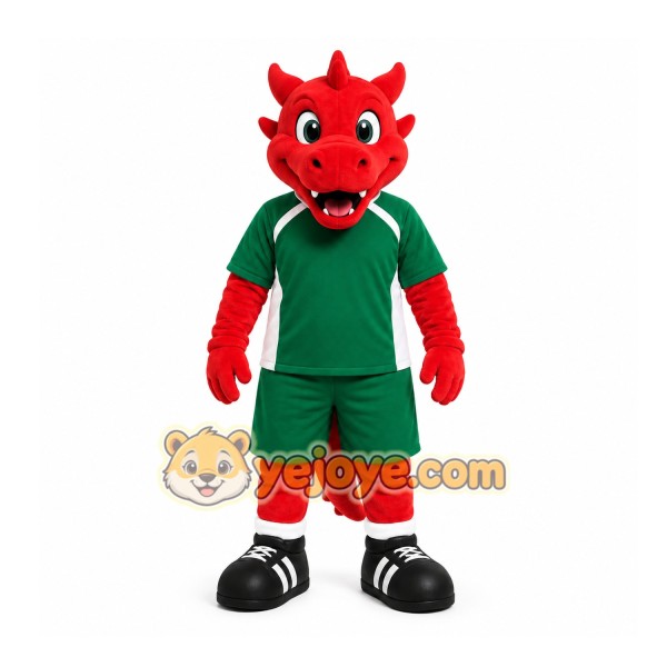 Red Dragon Mascot Costume for Sports Events Red Dragon Mascot Costume for Sports Events