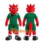Red Dragon Mascot Costume for Sports Events